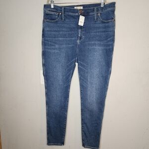 NWT Madewell 10" High-Rise Skinny Jeans women's plus size 35 aka size 20